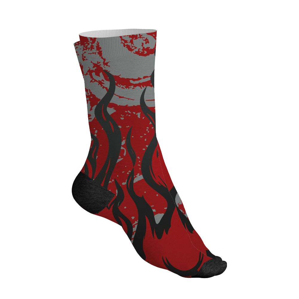 U.nion-Varsity-Red-Shadow-Grey-1s-NastyJamz-Socks-Match-23-Burning-Fire-All-Over-Print
