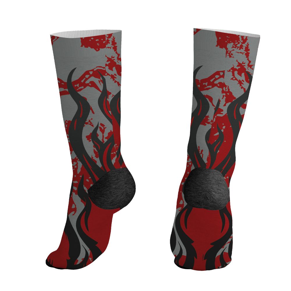 U.nion-Varsity-Red-Shadow-Grey-1s-NastyJamz-Socks-Match-23-Burning-Fire-All-Over-Print