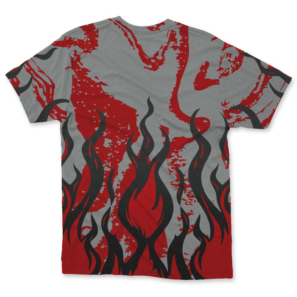 U.nion-Varsity-Red-Shadow-Grey-1s-NastyJamz-T-Shirt-Match-23-Burning-Fire-All-Over-Print