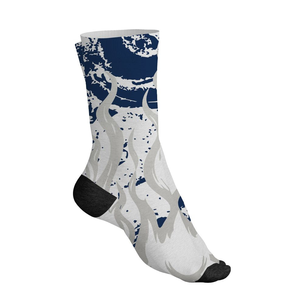 Navy-4s-NastyJamz-Socks-Match-23-Burning-Fire-All-Over-Print