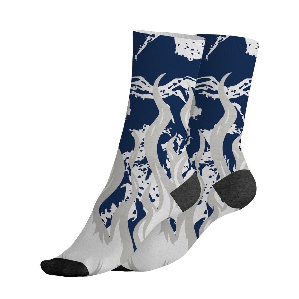 Navy-4s-NastyJamz-Socks-Match-23-Burning-Fire-All-Over-Print