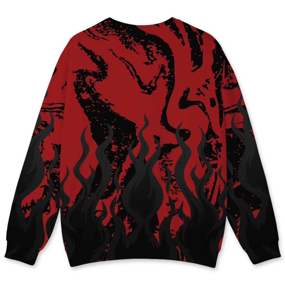 Low-Bred-11s-NastyJamz-Sweatshirt-Match-23-Burning-Fire-All-Over-Print