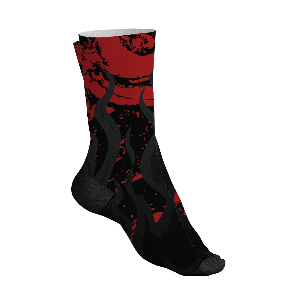 Low-Bred-11s-NastyJamz-Socks-Match-23-Burning-Fire-All-Over-Print