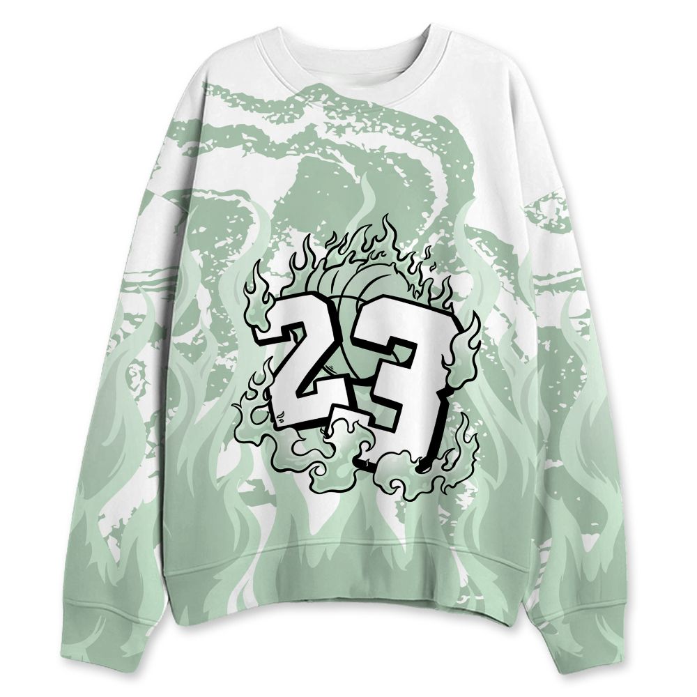Seafoam-Sail-4s-NastyJamz-Sweatshirt-Match-23-Burning-Fire-All-Over-Print