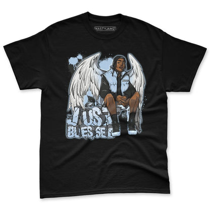 Air-Foamposite-Psychic-Blue-NastyJamz-Premium-T-Shirt-Match-Just-Blessed