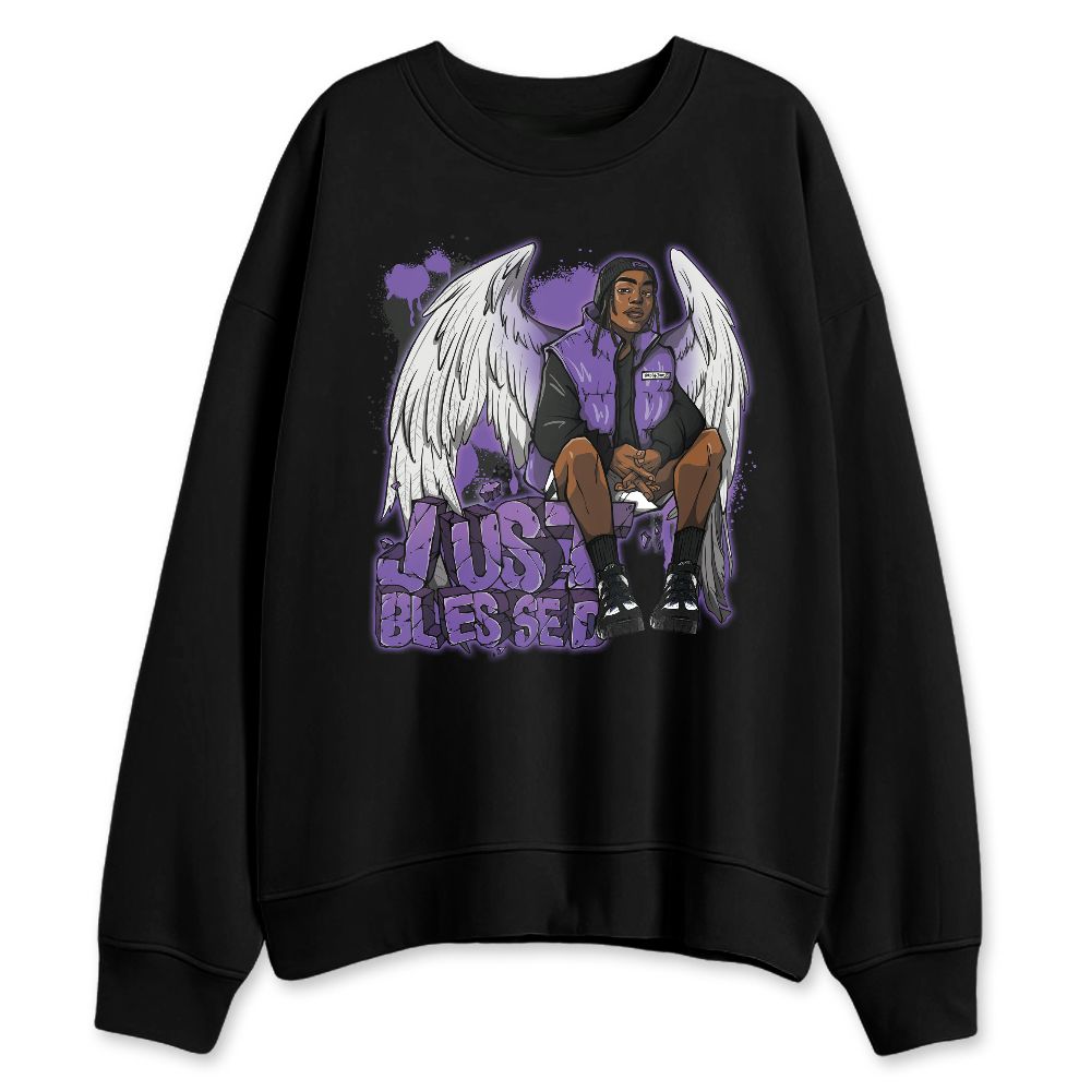 AM-CB-94-Black-Pure-Purple-NastyJamz-Sweatshirt-Match-Just-Blessed