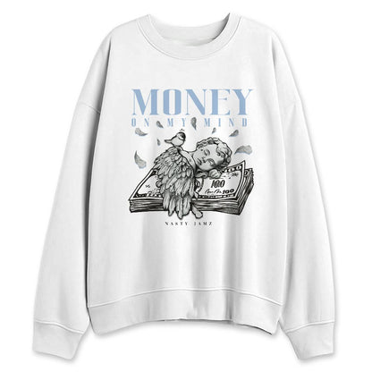 Air-Foamposite-Psychic-Blue-NastyJamz-Sweatshirt-Match-Money-On-My-Mind-Angel