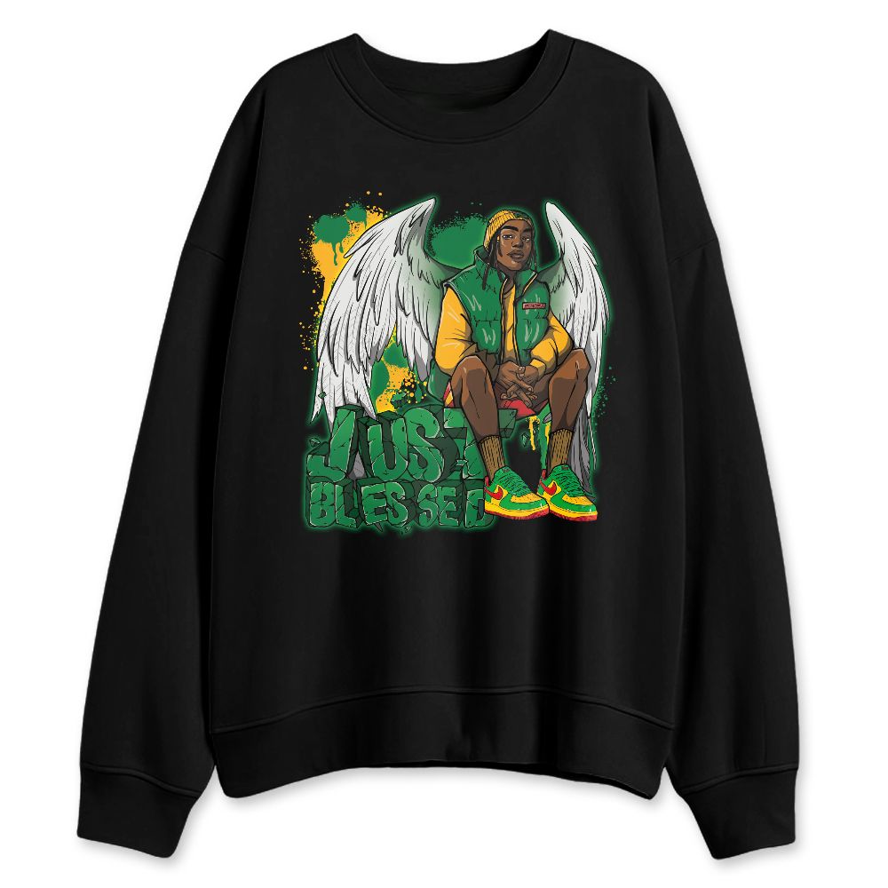 AF-1-Low-Lucky-Green-NastyJamz-Sweatshirt-Match-Just-Blessed