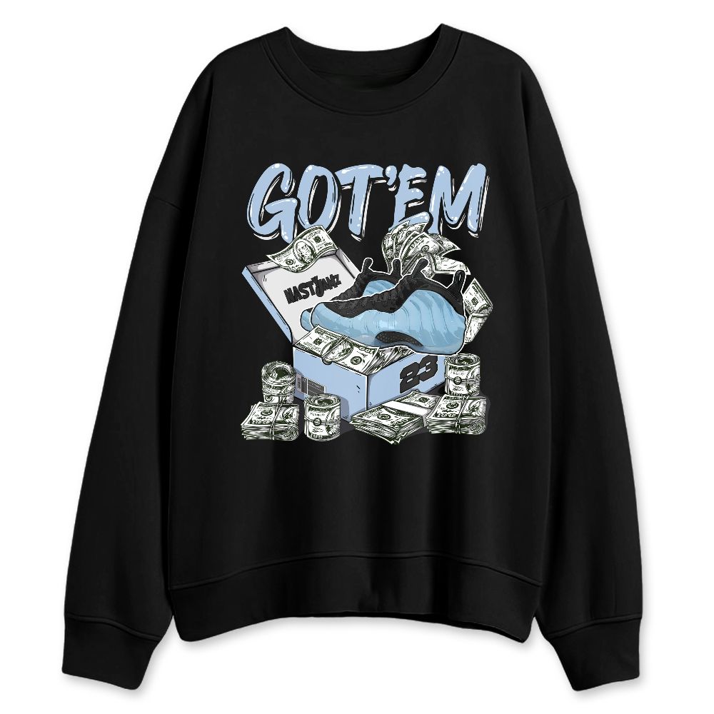 Air-Foamposite-Psychic-Blue-NastyJamz-Sweatshirt-Match-Dollar-Sneaker-Box