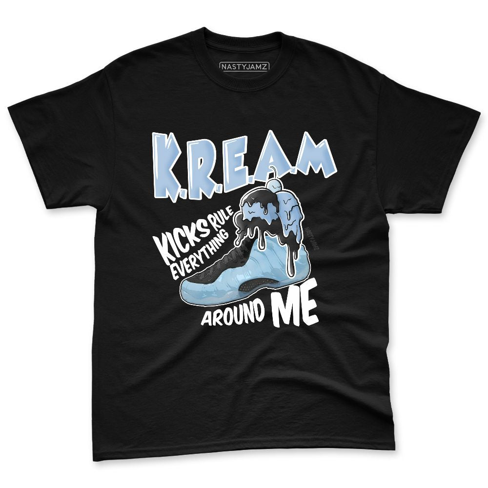 Air-Foamposite-Psychic-Blue-NastyJamz-Premium-T-Shirt-Match-Kream-Sneaker