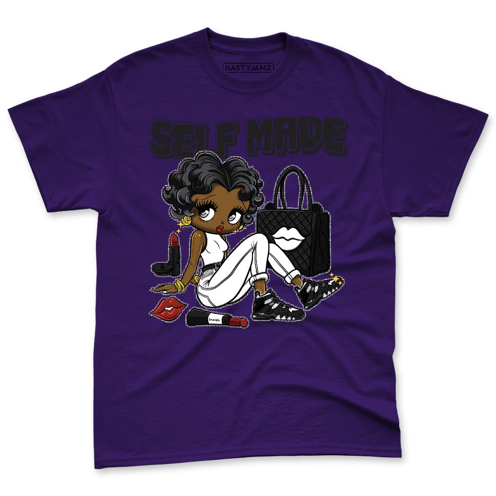 AM-CB-94-Black-Pure-Purple-NastyJamz-Premium-T-Shirt-Match-Sneaker-Girl-Nail