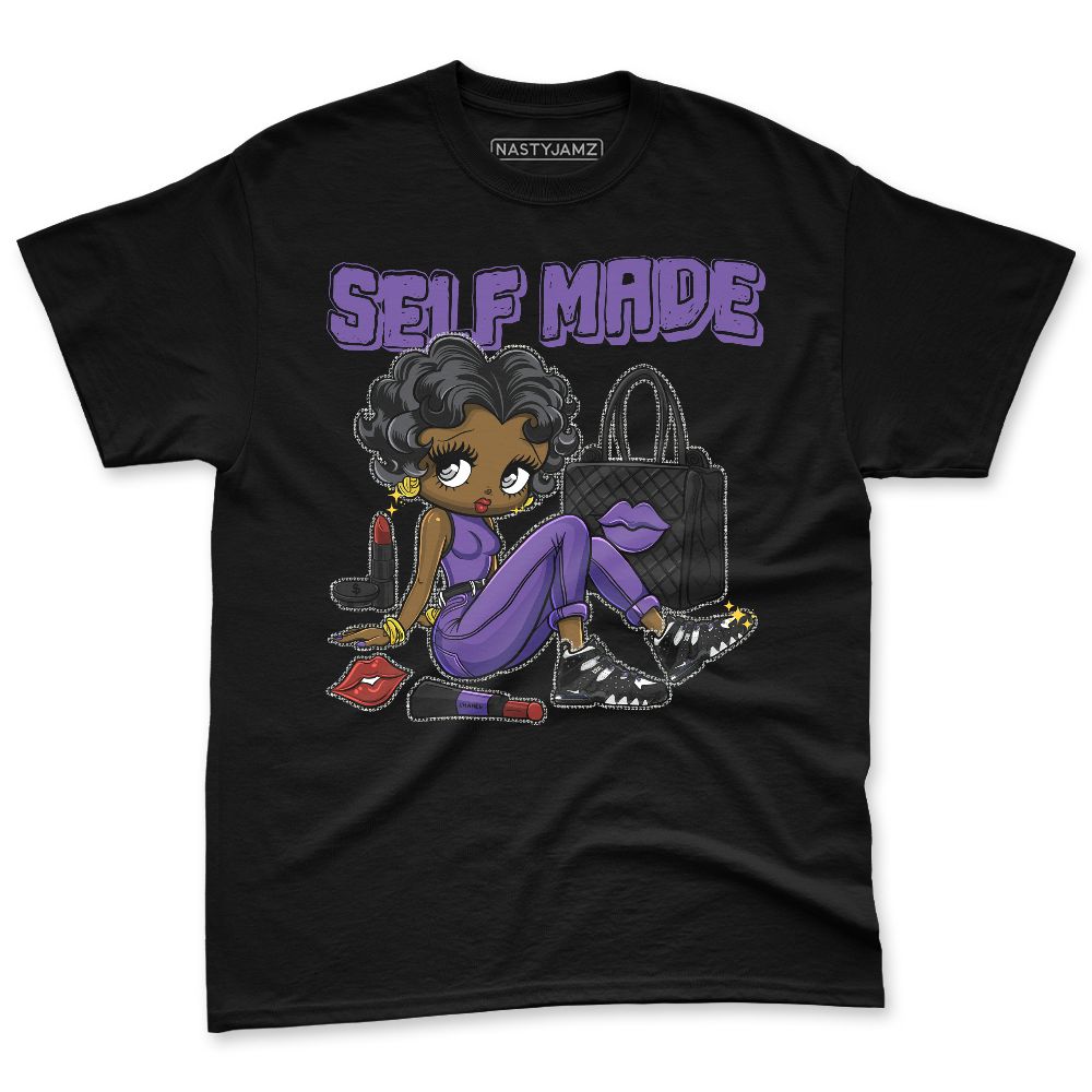 AM-CB-94-Black-Pure-Purple-NastyJamz-Premium-T-Shirt-Match-Sneaker-Girl-Nail