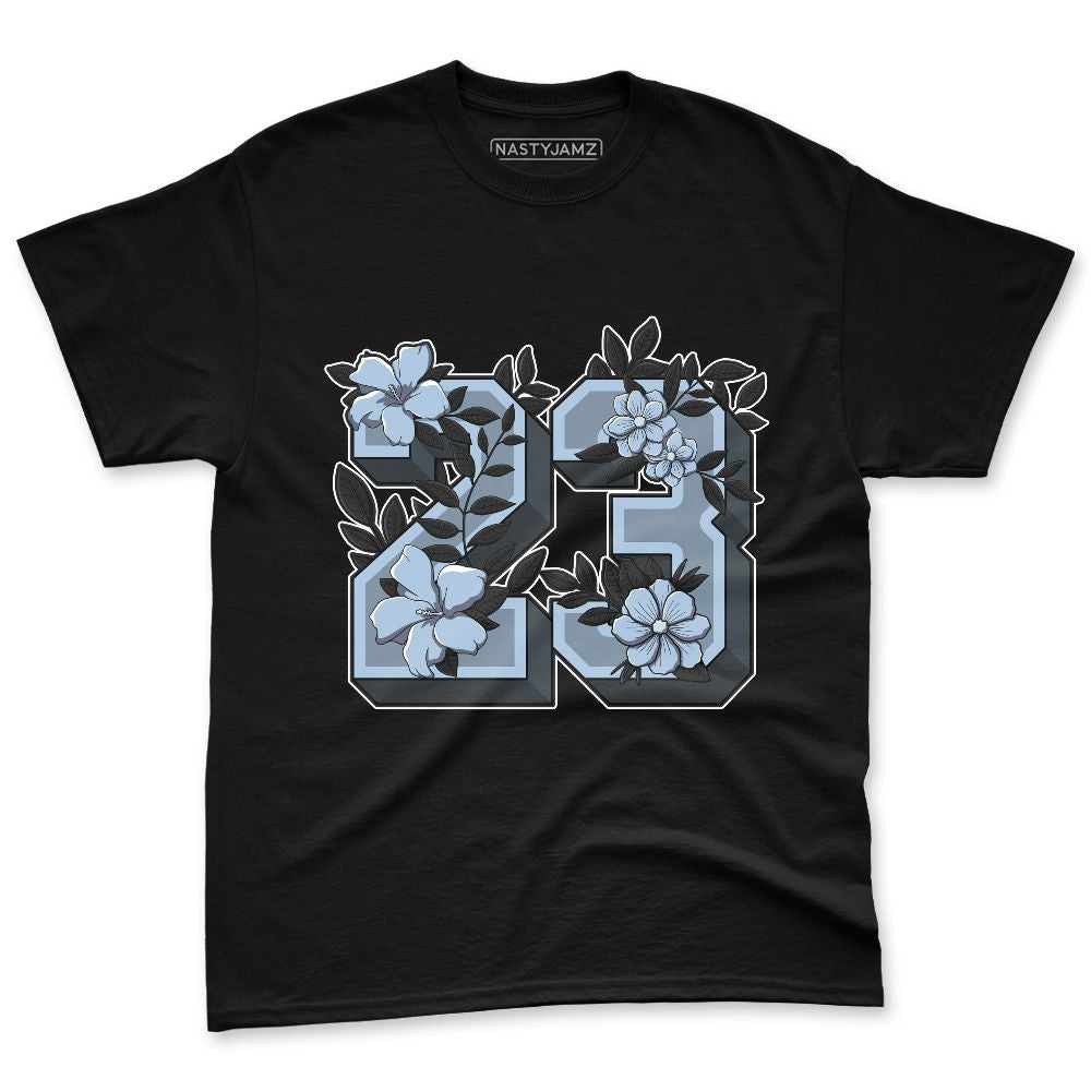 Air-Foamposite-Psychic-Blue-NastyJamz-Premium-T-Shirt-Match-23-Floral