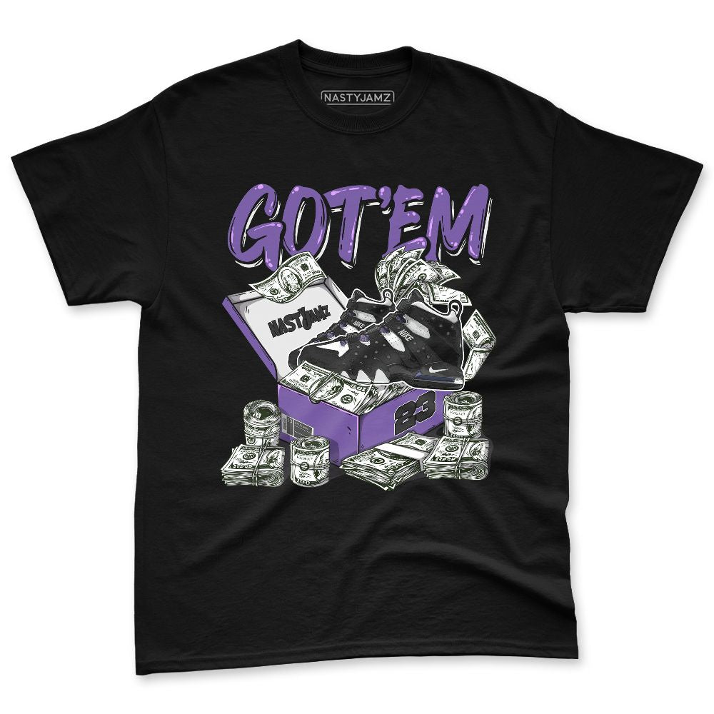 AM-CB-94-Black-Pure-Purple-NastyJamz-Premium-T-Shirt-Match-Dollar-Sneaker-Box