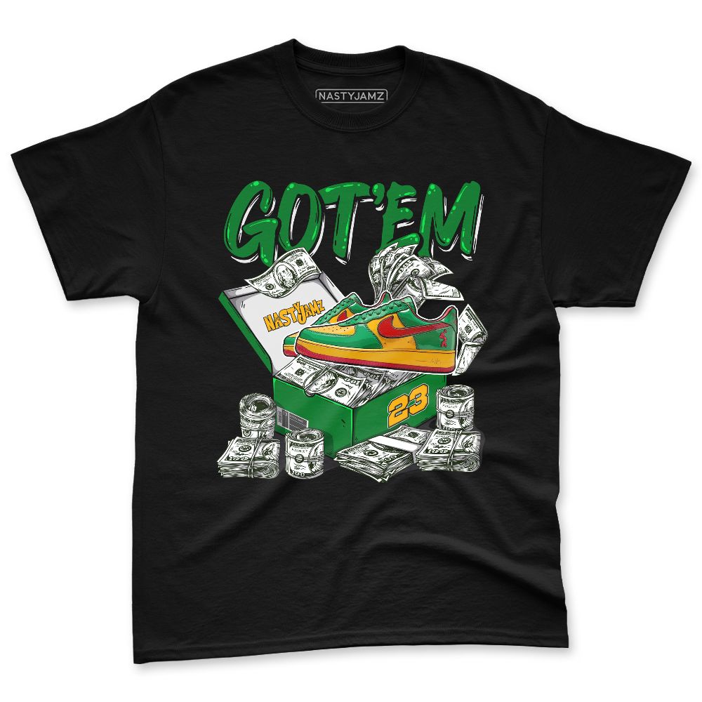 AF-1-Low-Lucky-Green-NastyJamz-Premium-T-Shirt-Match-Dollar-Sneaker-Box