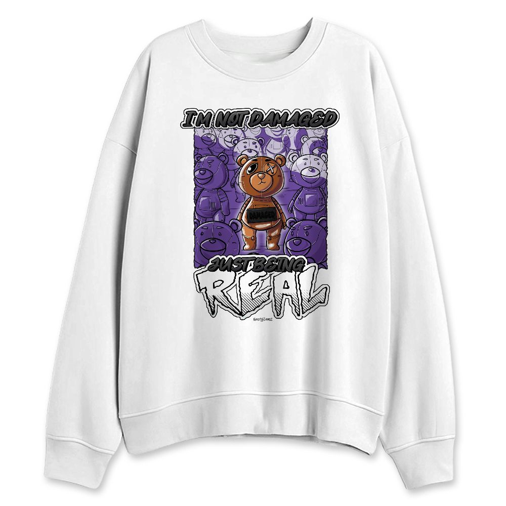 AM-CB-94-Black-Pure-Purple-NastyJamz-Sweatshirt-Match-BER-Damaged-But-Real