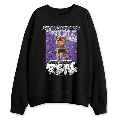 AM-CB-94-Black-Pure-Purple-NastyJamz-Sweatshirt-Match-BER-Damaged-But-Real