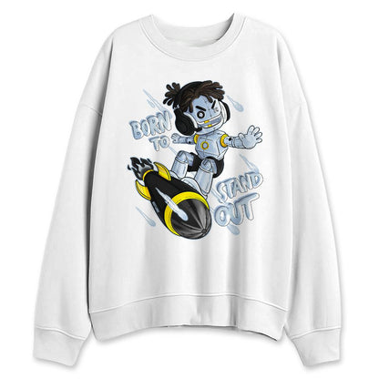 Air-Foamposite-Psychic-Blue-NastyJamz-Sweatshirt-Match-Born-To-Stand-Out