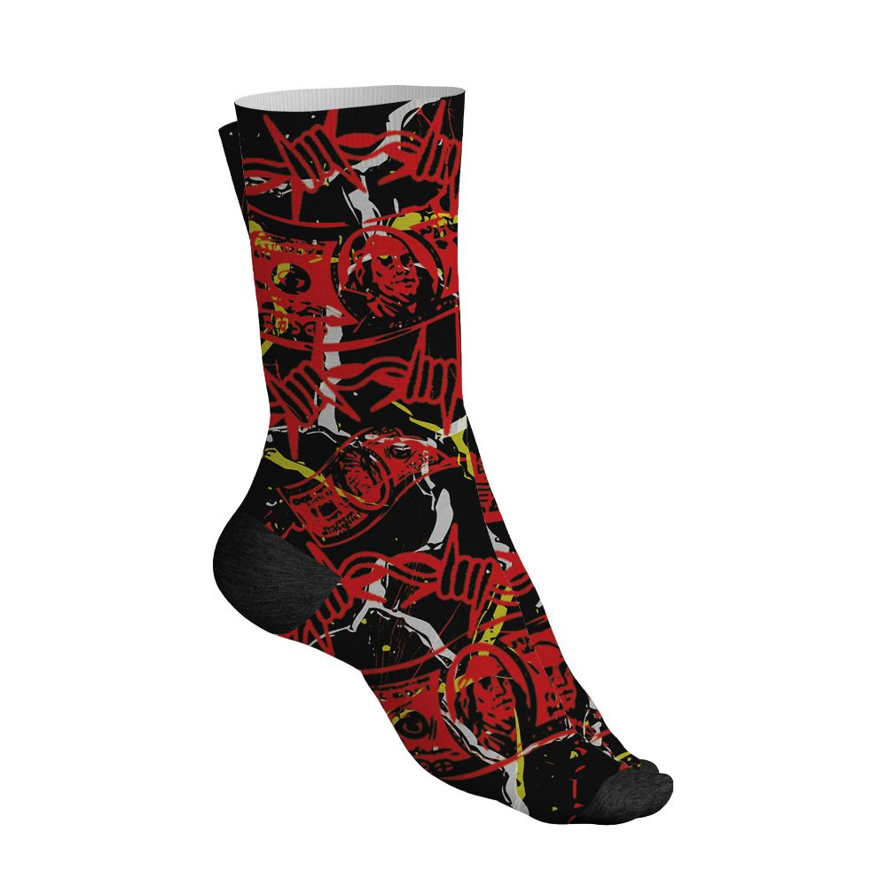 Ferrari-14s-NastyJamz-Socks-Match-Tough-People-Never-Fall-All-Over-Print