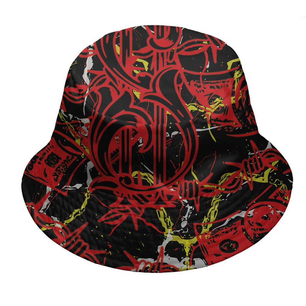 Ferrari-14s-NastyJamz-Bucket-Hat-Match-Tough-People-Never-Fall-3D-All-Over-Print