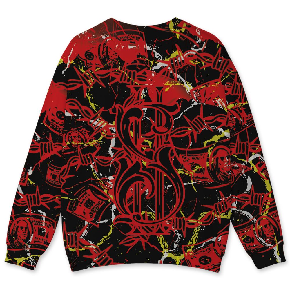 Ferrari-14s-NastyJamz-Sweatshirt-Match-Tough-People-Never-Fall-All-Over-Print