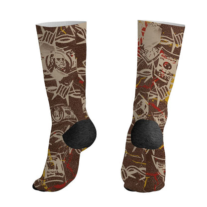 AM-1-Poly-Donkeyy-Kongg-NastyJamz-Socks-Match-Tough-People-Never-Fall-All-Over-Print