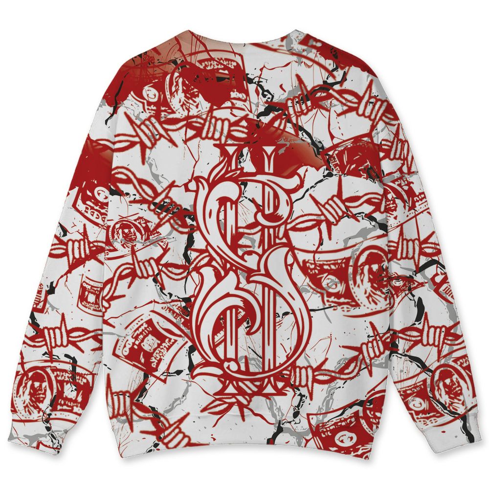 AM-Uptempo-Bulls-NastyJamz-Sweatshirt-Match-Tough-People-Never-Fall-All-Over-Print