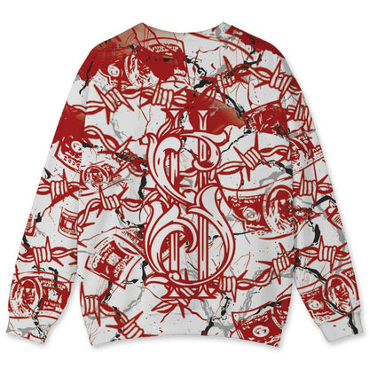 AM-Uptempo-Bulls-NastyJamz-Sweatshirt-Match-Tough-People-Never-Fall-All-Over-Print