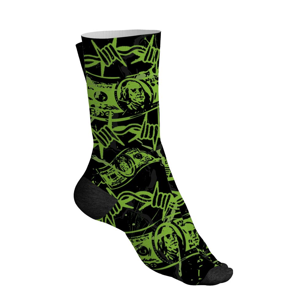 Air-Foamposite-One-Black-Volt-NastyJamz-Socks-Match-Tough-People-Never-Fall-All-Over-Print