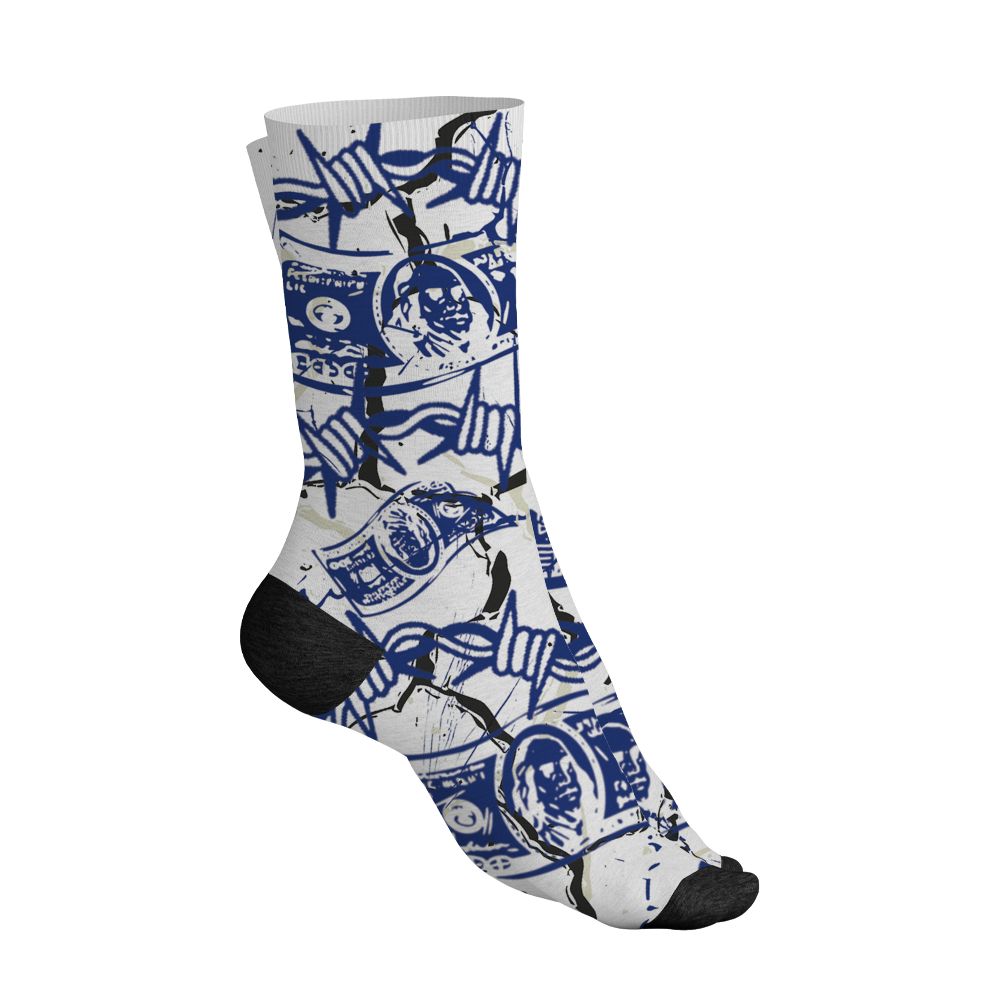 Rare-Air-Deep-Royal-Blue-1s-NastyJamz-Socks-Match-Tough-People-Never-Fall-All-Over-Print