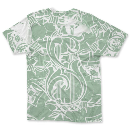 Seafoam-Sail-4s-NastyJamz-T-Shirt-Match-Tough-People-Never-Fall-All-Over-Print