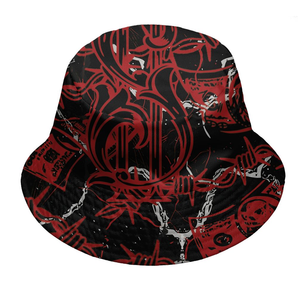 Low-Bred-11s-NastyJamz-Bucket-Hat-Match-Tough-People-Never-Fall-3D-All-Over-Print