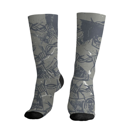 Cool-Grey-9s-NastyJamz-Socks-Match-Tough-People-Never-Fall-All-Over-Print