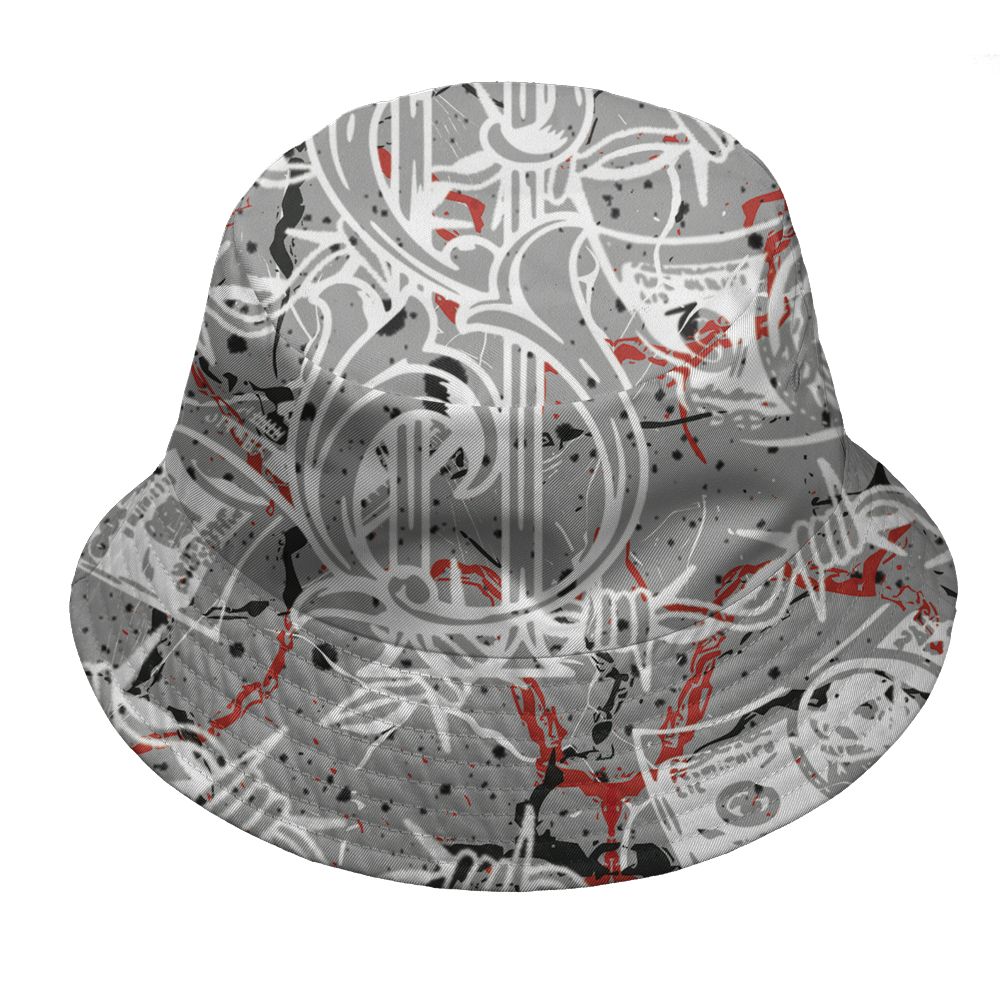 White-Cement-4s-NastyJamz-Bucket-Hat-Match-Tough-People-Never-Fall-3D-All-Over-Print