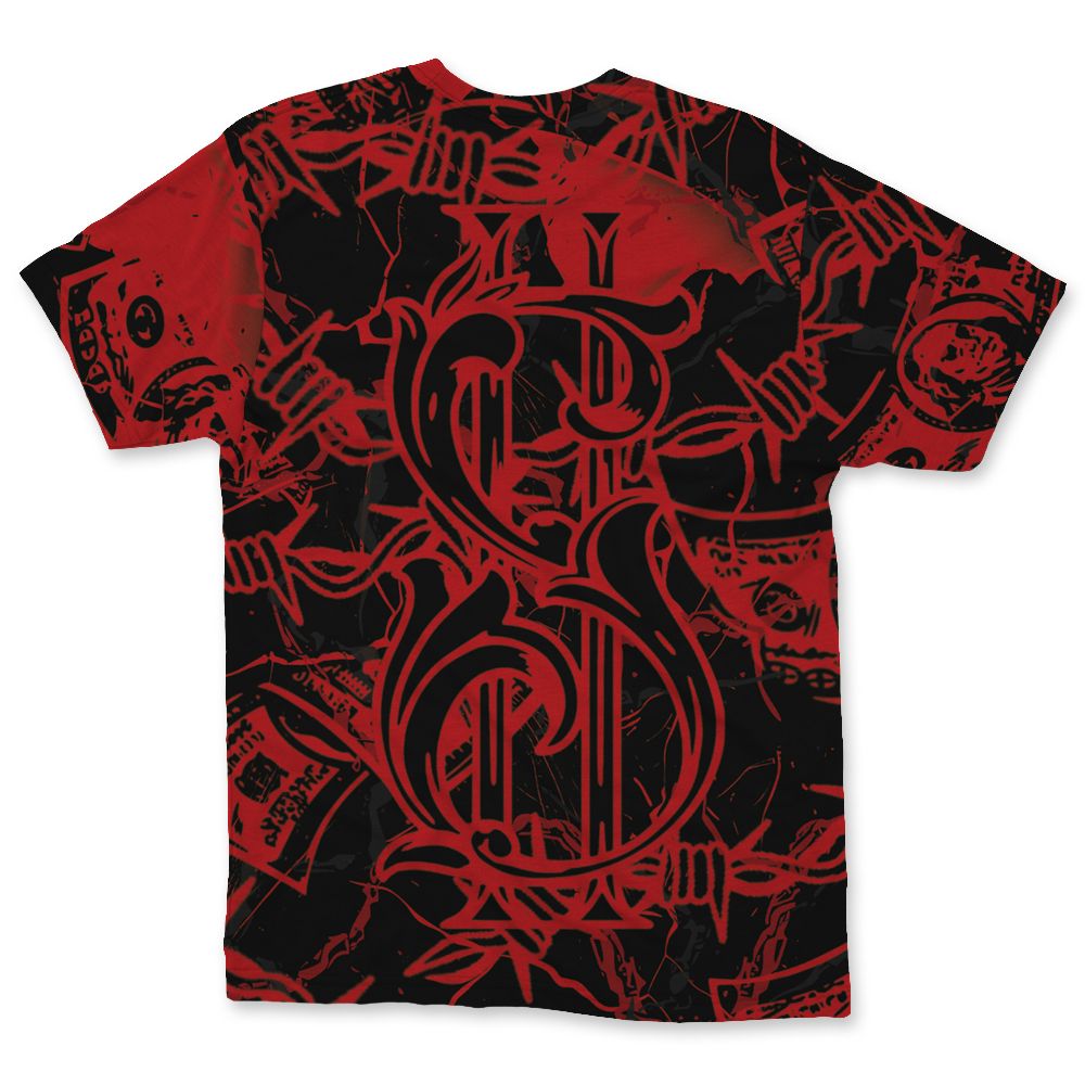 Flu-Game-12s-NastyJamz-T-Shirt-Match-Tough-People-Never-Fall-All-Over-Print