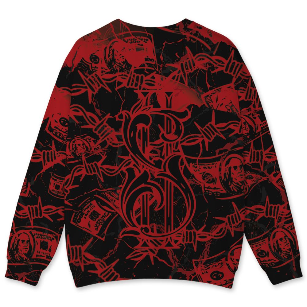 Flu-Game-12s-NastyJamz-Sweatshirt-Match-Tough-People-Never-Fall-All-Over-Print