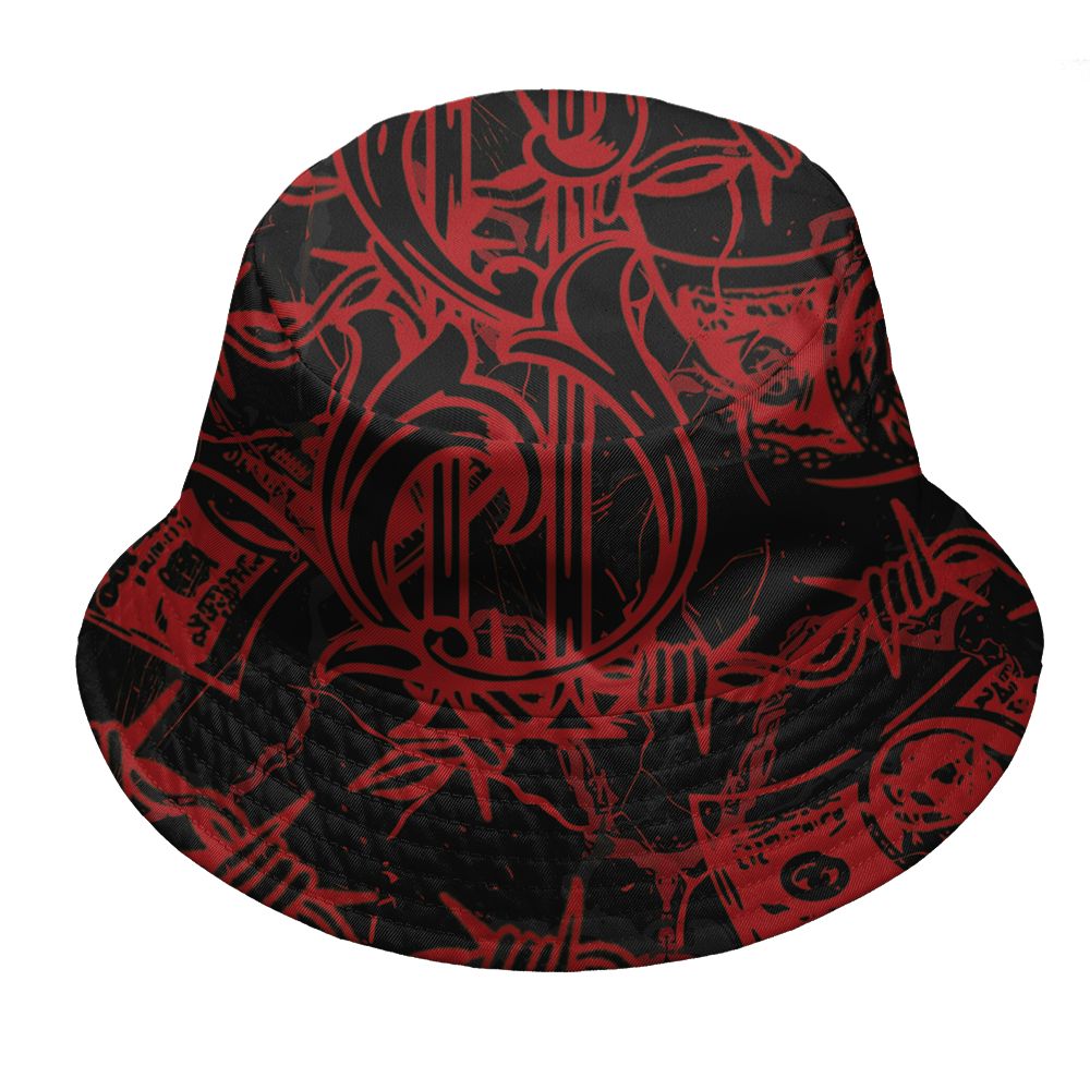 Flu-Game-12s-NastyJamz-Bucket-Hat-Match-Tough-People-Never-Fall-3D-All-Over-Print