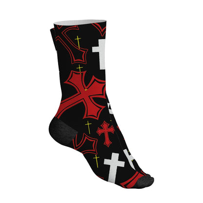Ferrari 14s NastyJamz Socks Match God Got Me All-Over Print