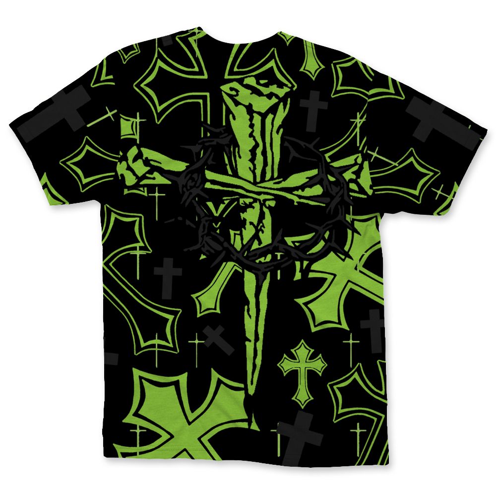 Air-Foamposite-One-Black-Volt-NastyJamz-T-Shirt-Match-God-Got-Me-All-Over-Print