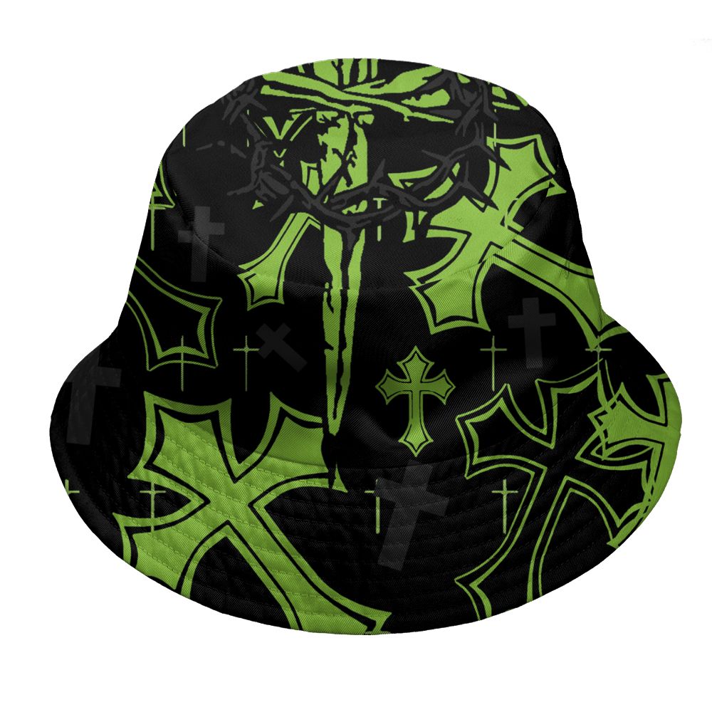 Air-Foamposite-One-Black-Volt-NastyJamz-Bucket-Hat-Match-God-Got-Me-3D-All-Over-Print