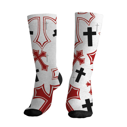 AM-Uptempo-Bulls-NastyJamz-Socks-Match-God-Got-Me-All-Over-Print