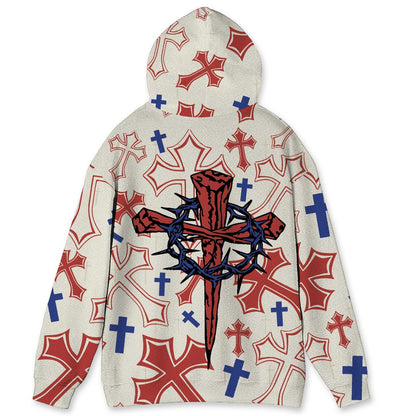 Rare-Air-Cinnabar-1s-NastyJamz-Hoodie-Match-God-Got-Me-All-Over-Print