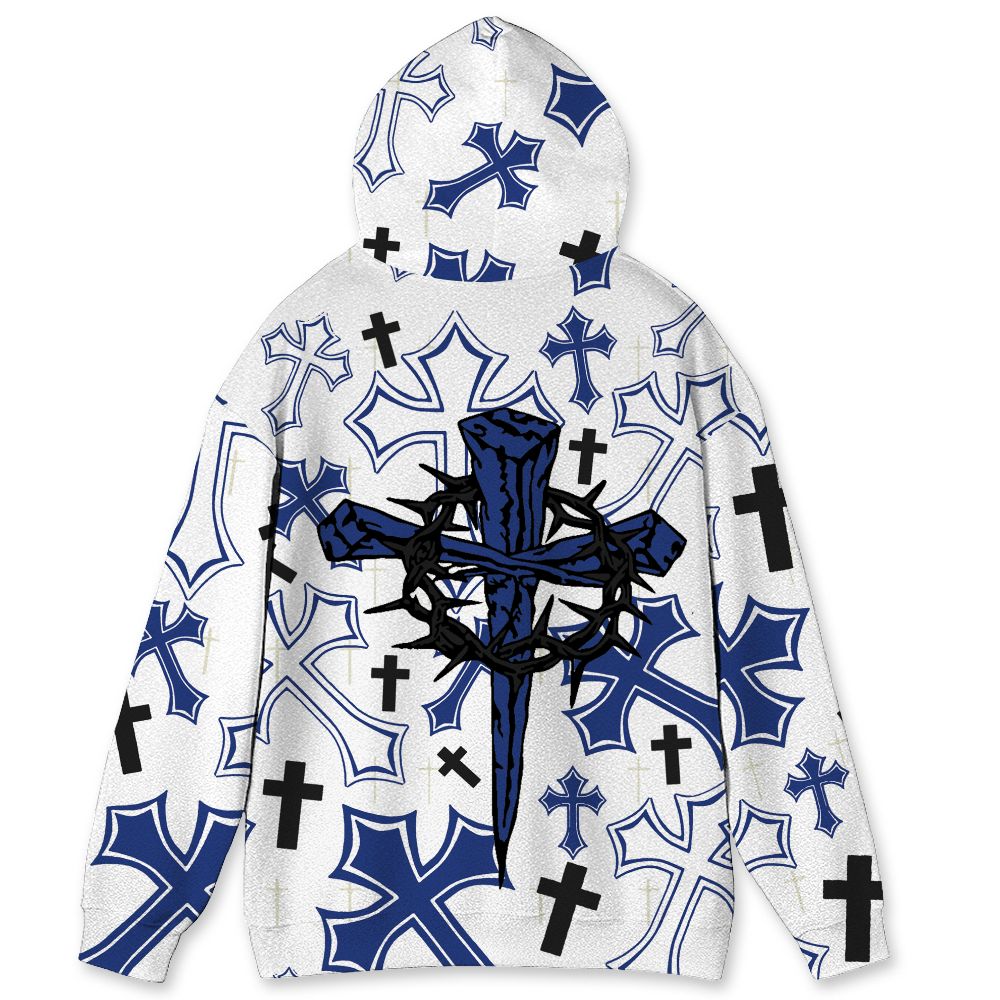 Rare-Air-Deep-Royal-Blue-1s-NastyJamz-Hoodie-Match-God-Got-Me-All-Over-Print