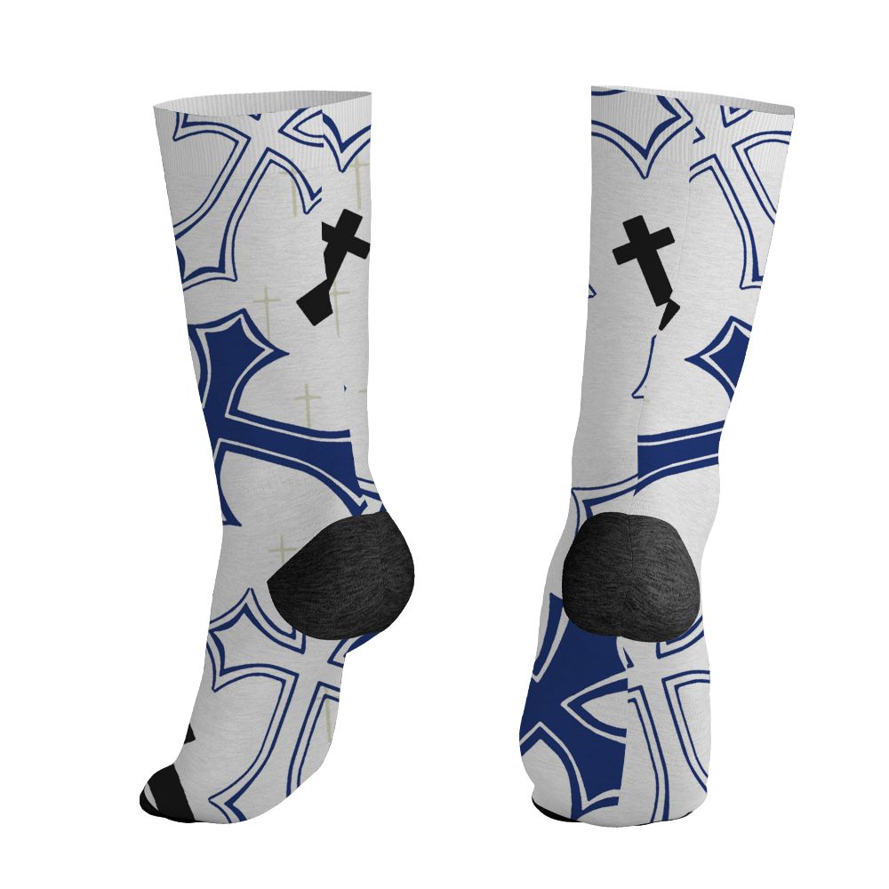 Rare-Air-Deep-Royal-Blue-1s-NastyJamz-Socks-Match-God-Got-Me-All-Over-Print
