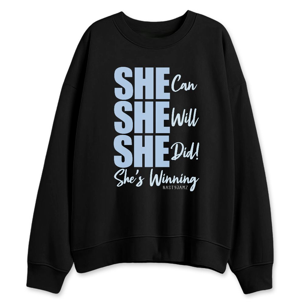 Air Foamposite Psychic Blue NastyJamz Sweatshirt Match SHE