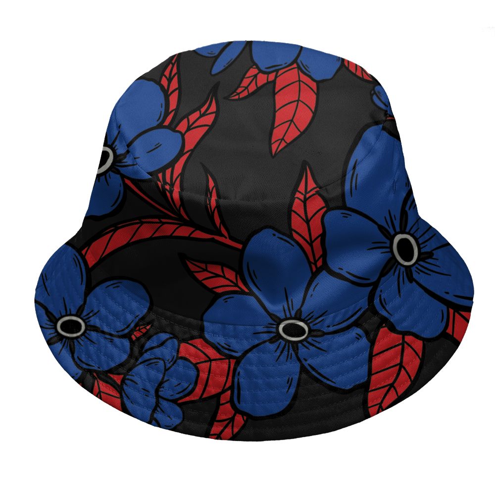 Rare-Air-4s-NastyJamz-Bucket-Hat-Match-Forget-Me-Not-All-Over-Print-Bloom