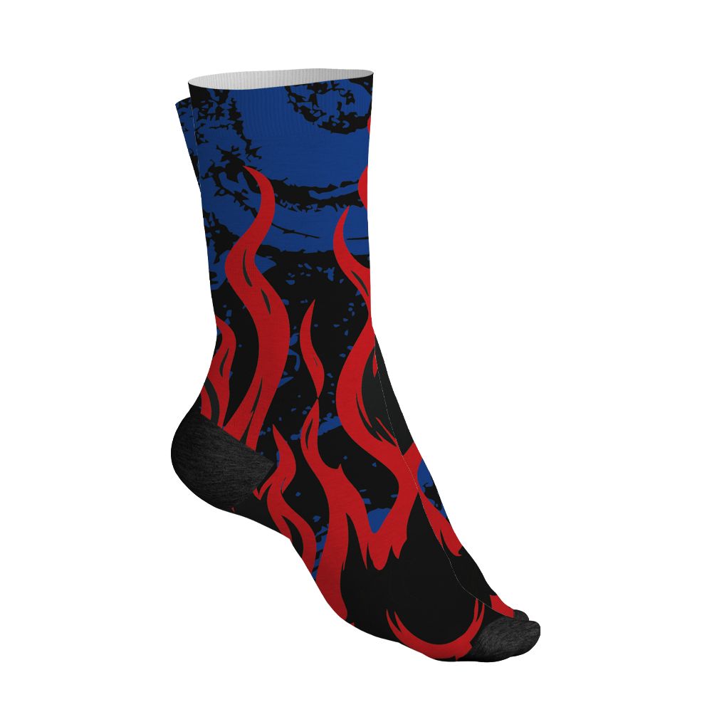 Rare-Air-4s-NastyJamz-Socks-Match-23-Burning-Fire-All-Over-Print