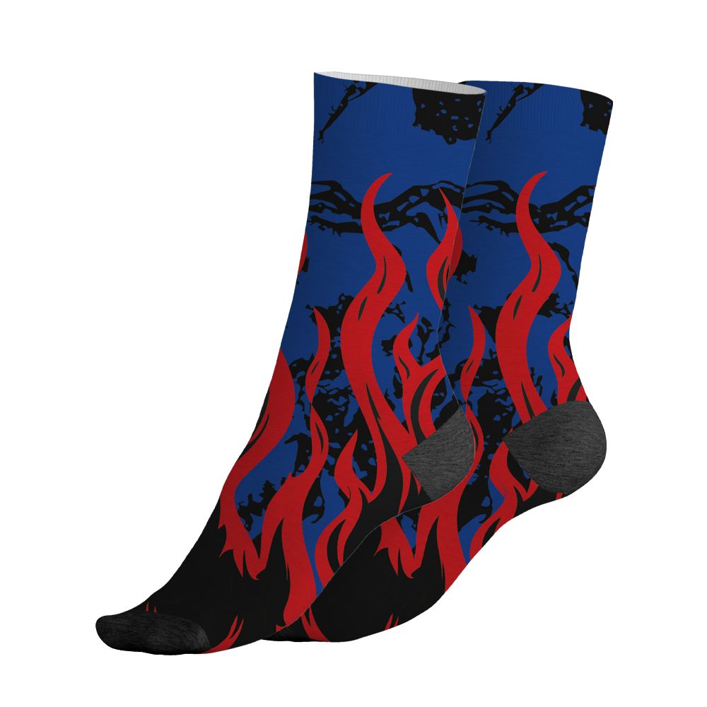 Rare-Air-4s-NastyJamz-Socks-Match-23-Burning-Fire-All-Over-Print