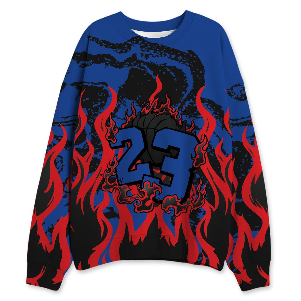 Rare-Air-4s-NastyJamz-Sweatshirt-Match-23-Burning-Fire-All-Over-Print