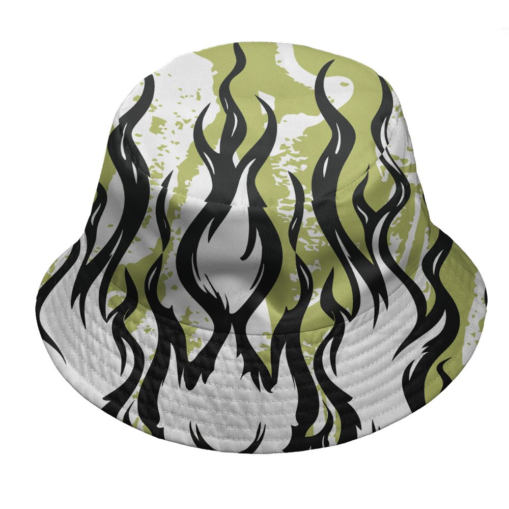 Luminous-Green-5s-NastyJamz-Bucket-Hat-Match-23-Burning-Fire-3D-All-Over-Print